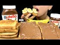 ASMR EATING NUTELLA BANANA TOAST 누텔라 크레이프 롤 LaniEats ASMR