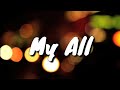 My All Mariah Carey Lyrics Johnny Manuel Cover