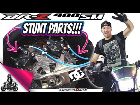 Suzuki DRZ400 Supermoto Stunt Parts Install