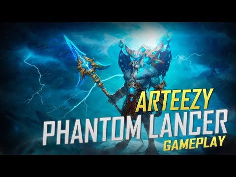 Arteezy playing Phantom Lancer (Gameplay)