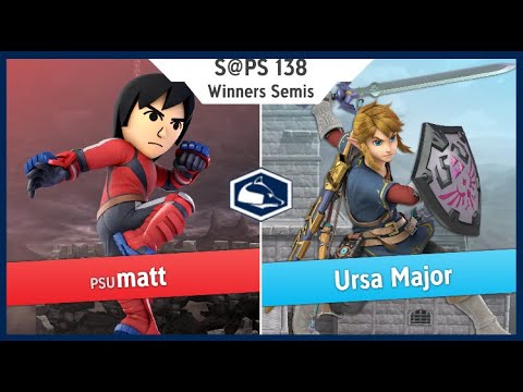 S@PS 138 Ultimate Singles - matt(Mii Brawler) vs Ursa Major(Link) Winners Semis