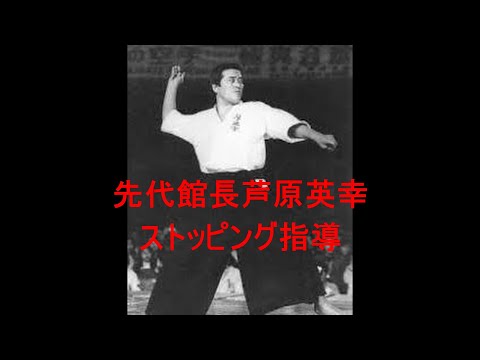 先代館長芦原英幸ストッピング指導