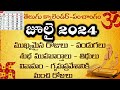 July 2024 Calendar | Important Days in july 2024 | july 2024 Good days | 2024 july Telugu Calendar