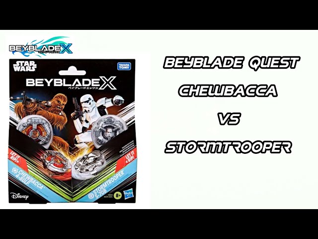 Vídeo relacionado con Colaboración Beyblade X y Star Wars, Chewbacca 4-80LF vs. Stormtrooper 5-70B