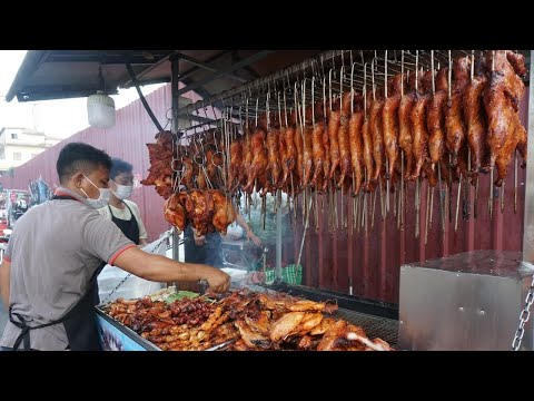 Tola Grill & Testy Meat Like Duck, Chicken, Pork  @Kandal Market​​ - Amazing Roast all Kind of Meat