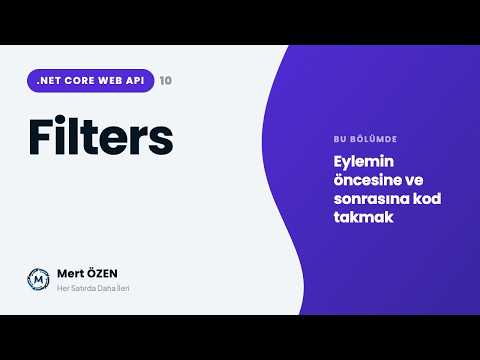 .NET Core Web API: Filters (Filtreler)