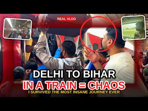 "Delhi to Bihar Train Journey — Most CHAOTIC Ride of My Life 😱"