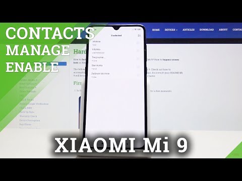 SIM Contacts Transfer in XIAOMI Mi 9 - Import / Export SIM Contacts