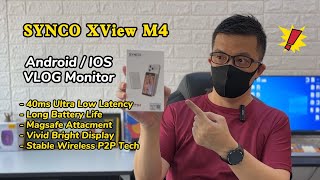 Smartphone Selfie Monitor Gadget utk Phone IOS dan Android Unboxing SYNCO XView M4
