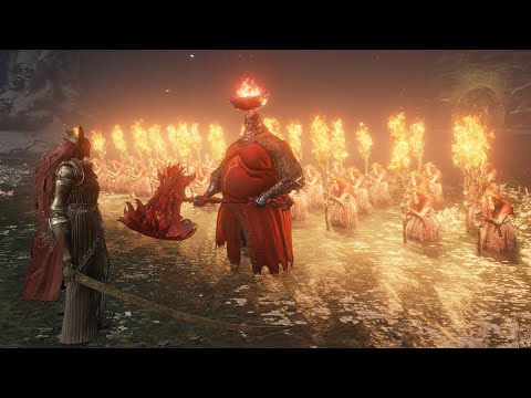 Fire Prelate Army Vs Bosses - Elden Ring