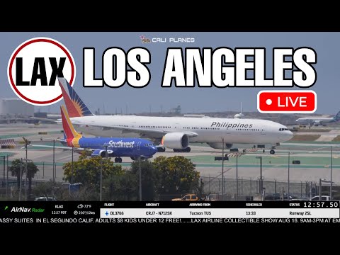 KLAX LIVE | AUGUST 4, 2025 | LOS ANGELES INT AIRPORT LIVE STREAM WEBCAM IRL