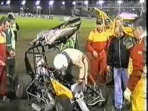 Claremont Speedway Formula 500 Crash
