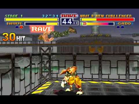 Bloody Roar 1 (PSX) - Final Combos + Gameplay