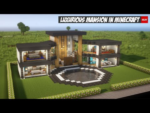 Luxurious mansion in Minecraft  - how to build
