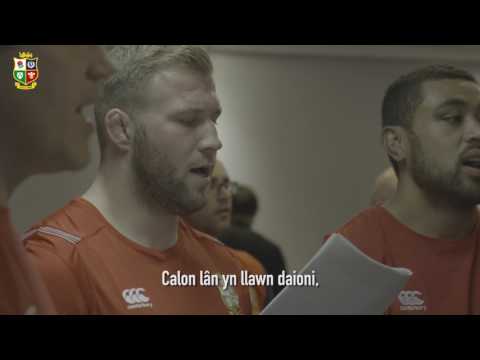 The Lions sing Calon Lân | Sing Your Support | Lions NZ 2017