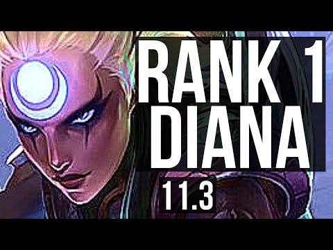 DIANA vs NEEKO (MID) | Rank 1 Diana, 10/2/5, 400+ games, Dominating | EUW Challenger | v11.3