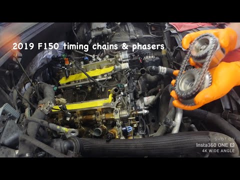 2019 Ford F150 5.0l v8. Timing chains and phasers replacement