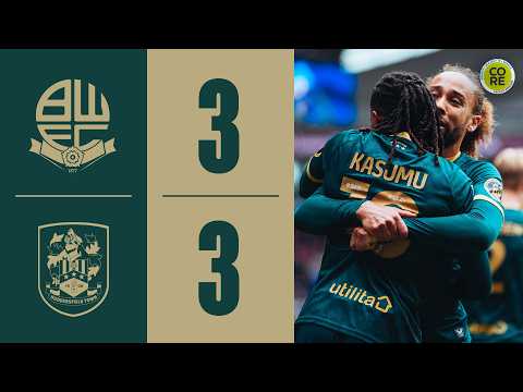 FC Bolton Wanderers 3-3 AFC Association Football Club Huddersfield Town