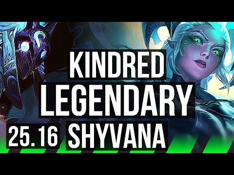 KINDRED vs SHYVANA (JGL) | 8/0/6, Legendary | KR Master | 25.16