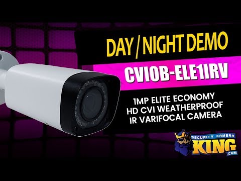 Day - Night IR Demo - CVIOB-ELE1IRV - 1MP Elite Economy HD CVI Weatherproof IR Varifocal Camera