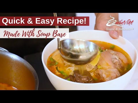 Quick & Easy Vietnamese Crab Noodle Soup | Made with Quốc Việt Foods Brand Soup Base