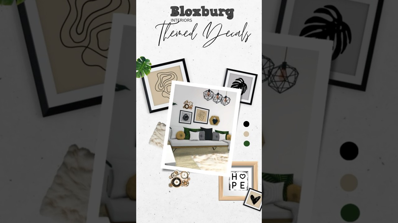 Must have modern decals for bloxburg - fresh naturals #modernbloxburghome
