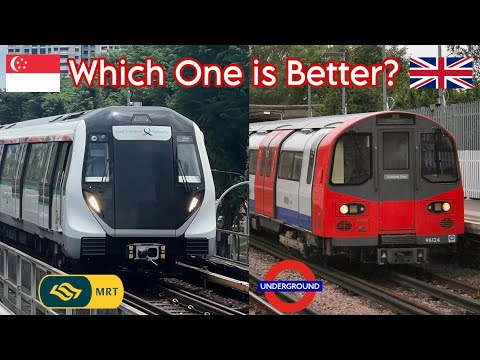 LONDON UNDERGROUND vs SINGAPORE MRT | Which Metro System is the Best? A Detailed Comparison!
