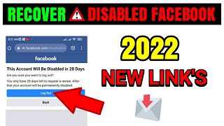 HOW TO RECOVER DISABLED FACEBOOK ACCOUNT 2022 | Your account has been disabled 2022