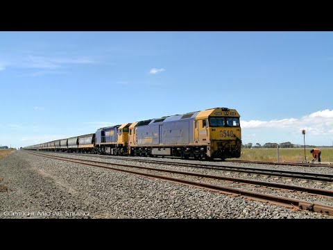 7731V Grain Train Arrives At Gheringhap For Fuel (22/12/2021) - PoathTV Australian Railways