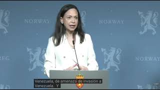 María Corina Machado dice que carteles de drogas se apoderaron de 60% de venezolanos