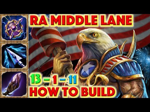 SMITE HOW TO BUILD RA - Ra Mid + How To + Guide (Mid Season 7 Conquest) 2020 Middle Lane Ra'Merica