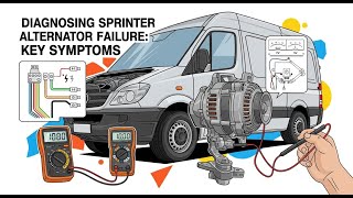 Mercedes Sprinter Alternator Removal & Diagnosis - Whine