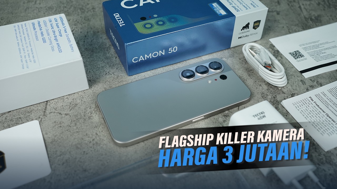 HP 3 JUTAAN RASA 8 JUTAAN‼️ TECNO CAMON 50 Unboxing & Hands on