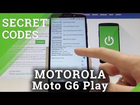 Secret Codes MOTOROLA Moto G6 Play - Hidden Mode / Secret Function