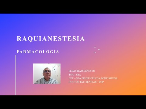 Raquianestesia - Farmacologia