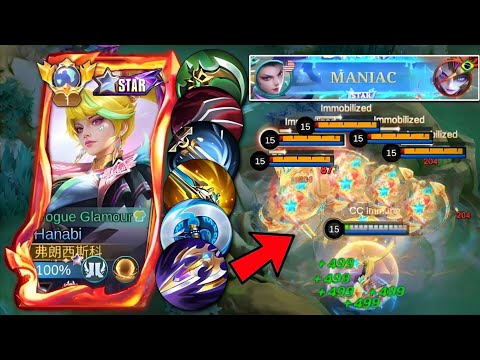 HANABI FULL CRITICAL DAMAGE BUILD IS BROKEN!! THEY THINK IM USING CHEAT! 💀. | BEST BUILD FOR HANABI.