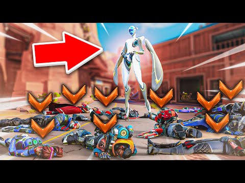 1 BUFFED Top 500 ECHO vs *10* Bronze Players - Who wins?! (Overwatch 2)