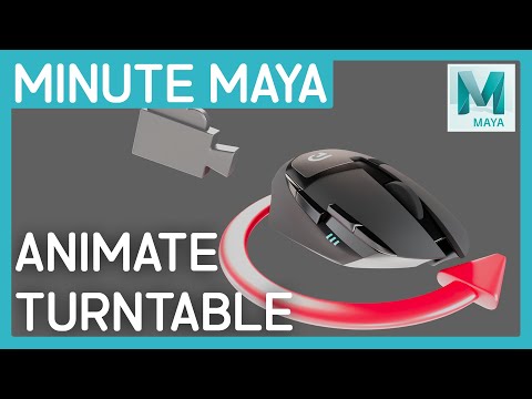 How to Animate a Turntable in Maya