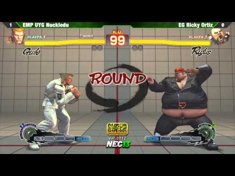 SSF4 AE2012 Top 8 EMP UYG Nuckledu vs EG Ricky Ortiz - NEC13 Tournament