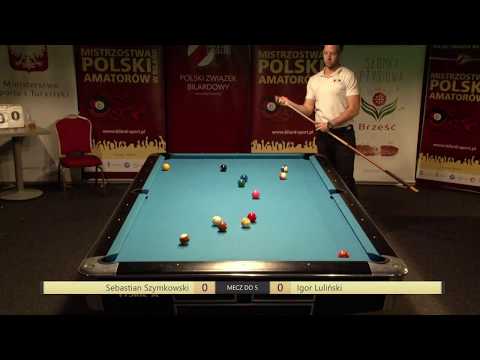 Mistrzostwa Polski Amatorów w Bilard - Łódź 2018 - finał Szymkowski vs Luliński