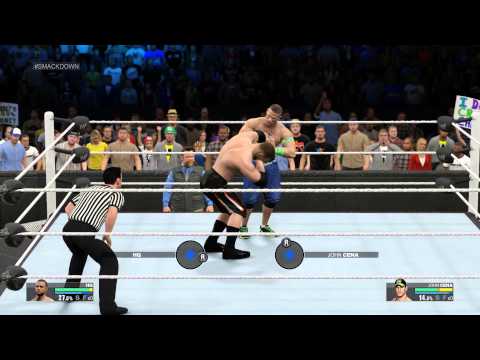 WWE 2K15 PS4 My Career Mode Year 2 WWE Smackdown HQ VS John Cena Dark Match
