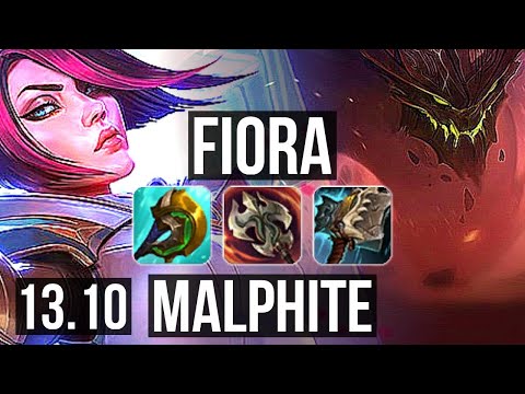 FIORA vs MALPHITE (TOP) | Quadra, 600+ games, 8/2/2 | KR Master | 13.10
