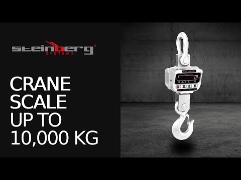 vídeo - Balança digital de guindaste - 10 t / 2 kg - LED