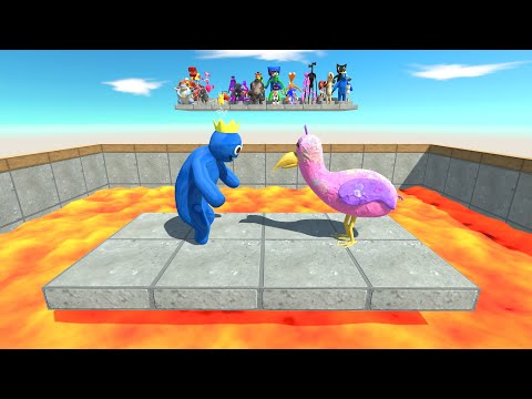 1vs1 Creepy Monster Battle On Lava Pool - ARBS