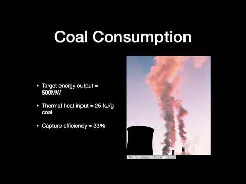 How much coal does a power plant consume?  A mass and energy balance analysis.