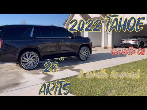 2022 Tahoe on 28s Artis Wheels