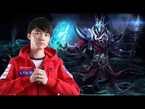SKT Faker as Karthus vs Ahri mid S7