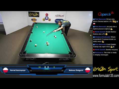 Półfinał: Konrad Juszczyszyn - Mateusz Śniegocki - Turniej Formuła B 1-3-5 PRO „q24q.pl"