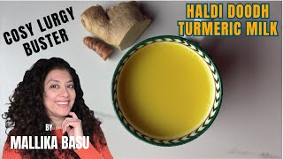 Cosy comforting Haldi Doodh or Turmeric milk.