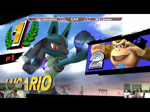 GAXS 2018 Smash 4 Bracket - duncathan (Lucario) vs Qwexe (Rosalina, Donkey Kong)